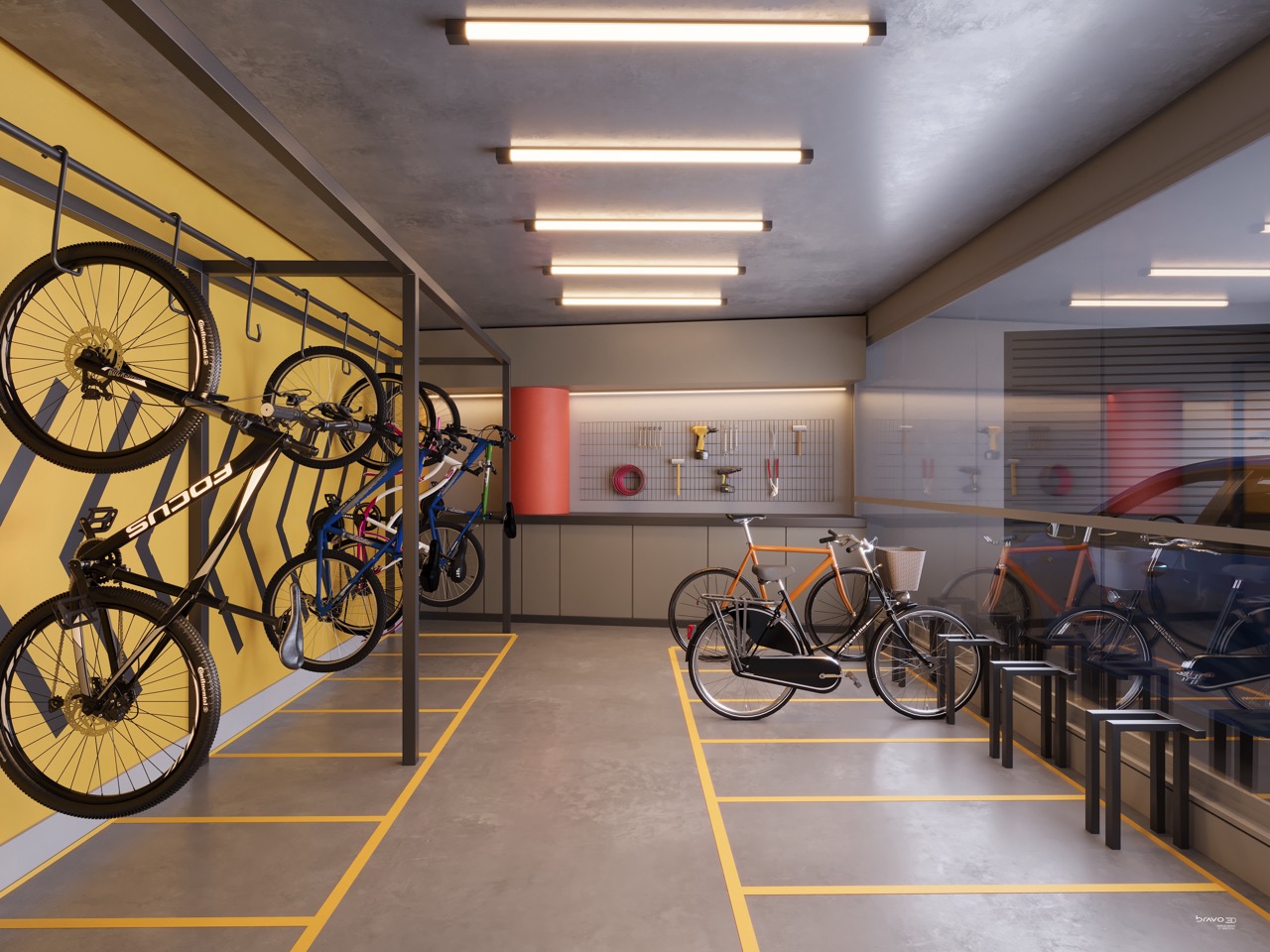 Bicicletário do Infinity Residence